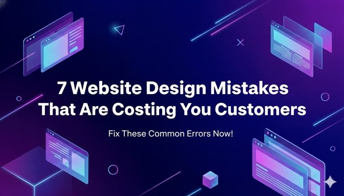 7 Critical Website Design Mistakes That Are Costing You Customers